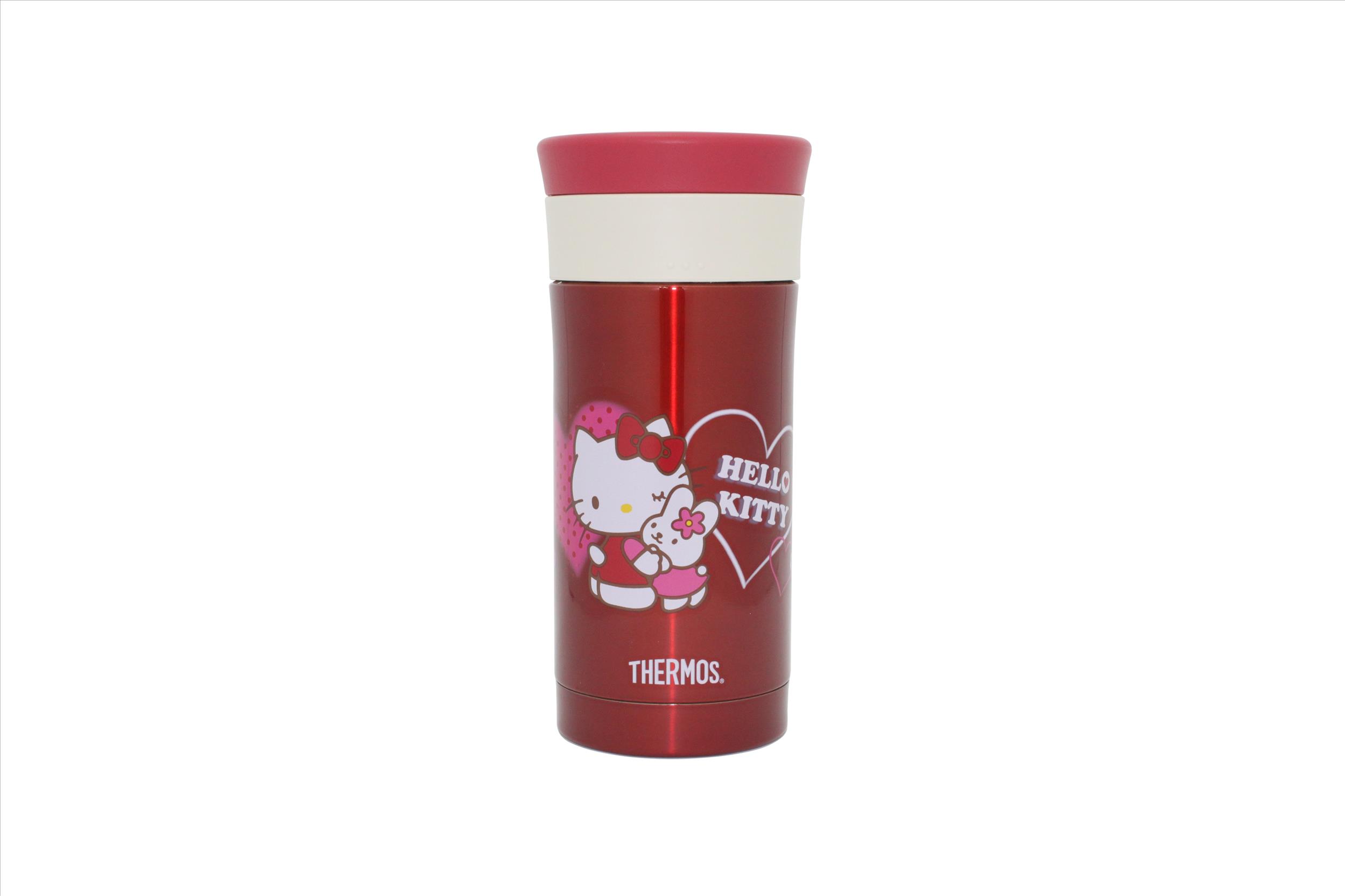 Hello Kitty不銹鋼真空保溫杯350ml(JMK-351-RK紅色愛心)