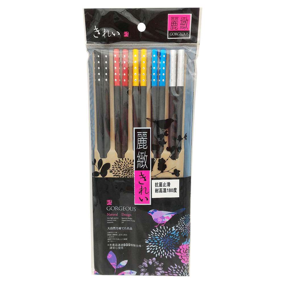 Kiyodo 風雅合金筷-5雙 PL-010