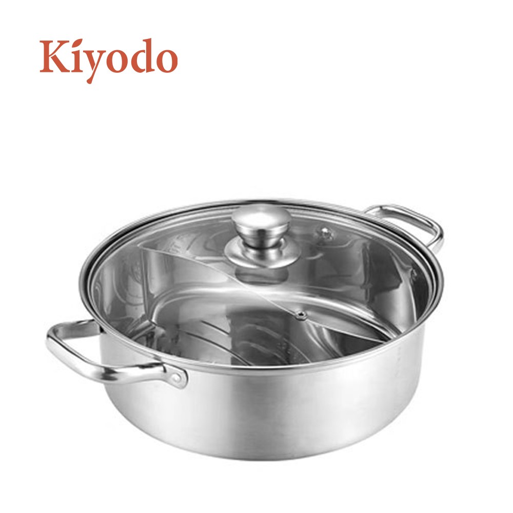 Kiyodo 不鏽鋼鴛鴦鍋32cm(複底)