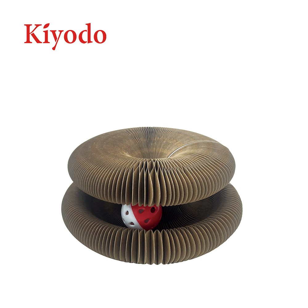 Kiyodo 魔術風琴貓抓板-附球
