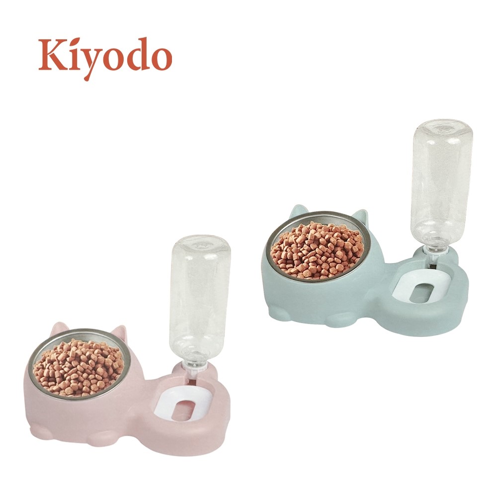 Kiyodo 寵物餵食飲水碗(粉/藍 兩色)