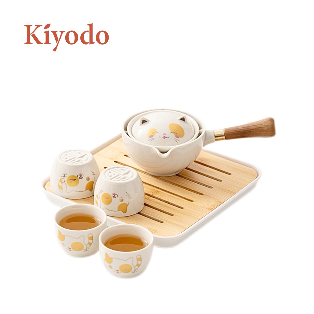 Kiyodo招財貓茶具組