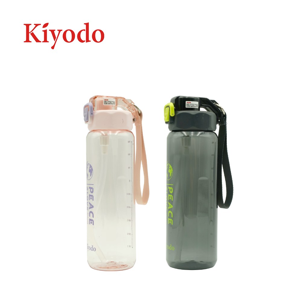 KIYODO彈跳吸管水壺1L