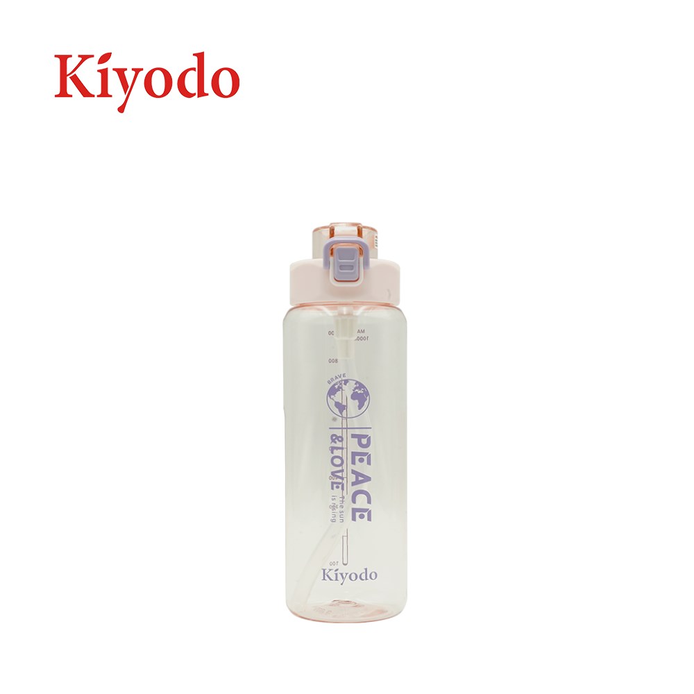 KIYODO彈跳吸管水壺1L