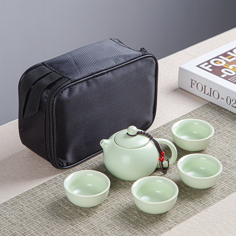 KIYODO一壺四杯茶具組(提袋)