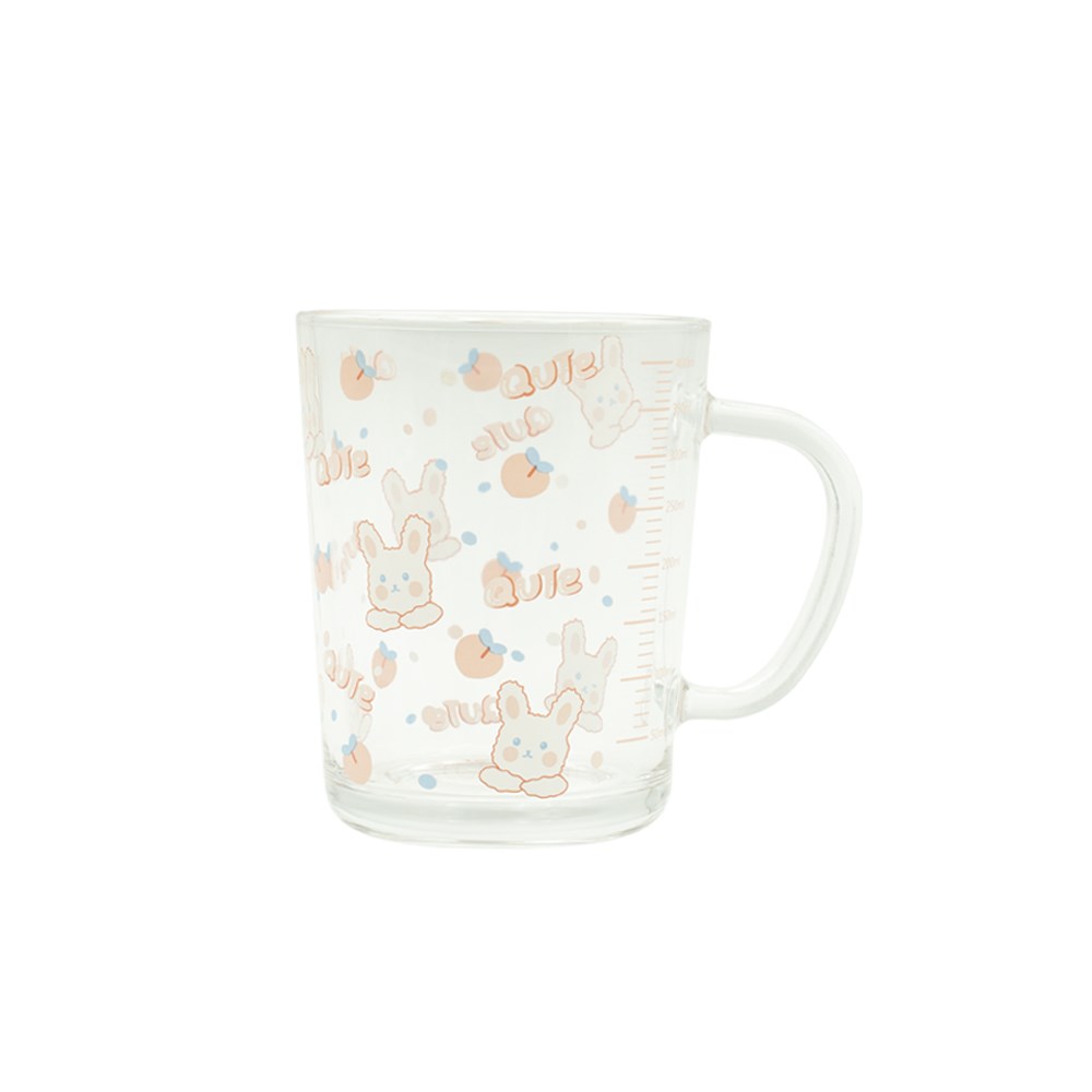 KIYODO萌園玻璃馬克杯400ml(Q熊/萌兔/熊Bear)