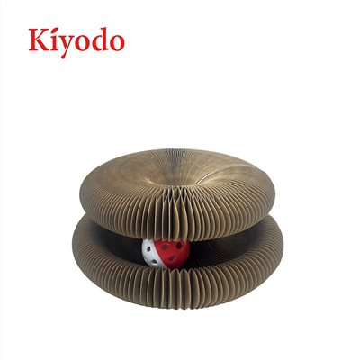 Kiyodo 魔術風琴貓抓板-附球