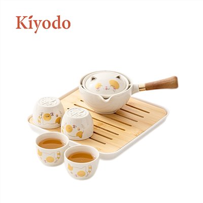 Kiyodo招財貓茶具組