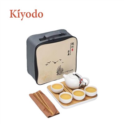 KIYODO白玉一壺四杯茶具組